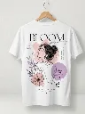 ZUVRA Women's Graphic Printed Oversized T-Shirt – "BLOOM" Self Love Edition